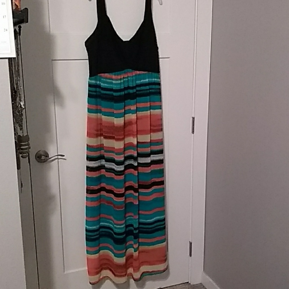 Multi-colored maxi dress